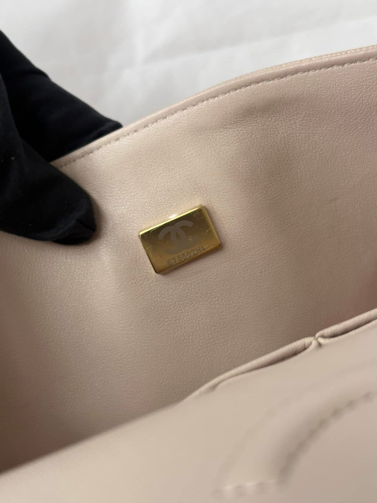 CHANEL Light Beige Medium Classic Flap