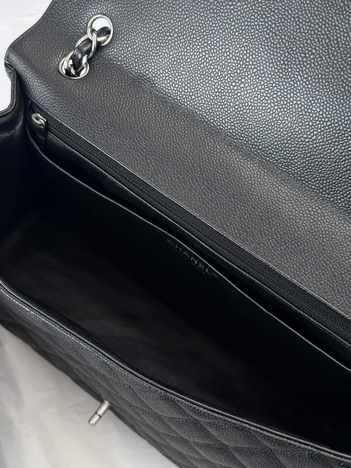 CHANEL Black Maxi Single Flap