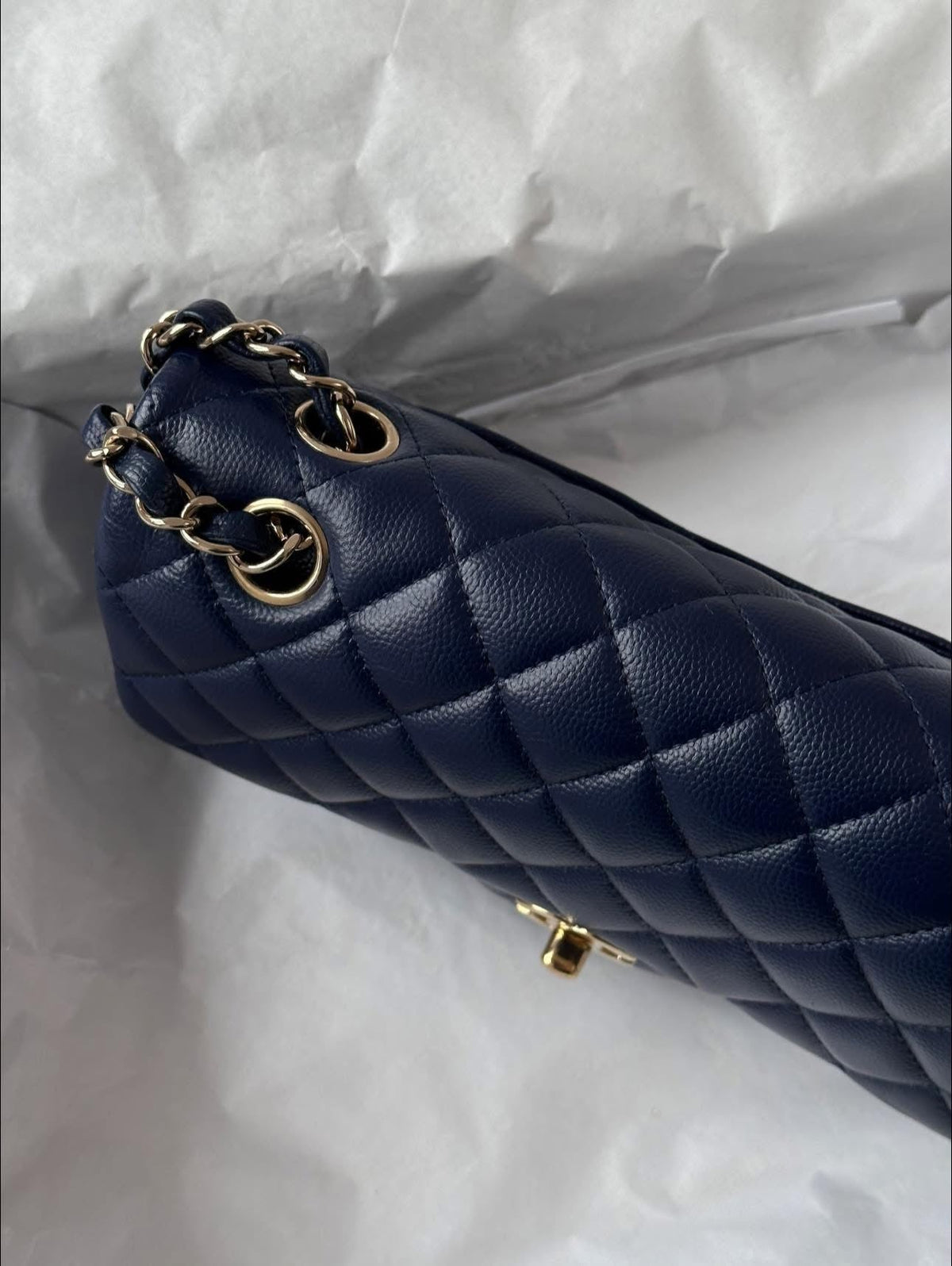 CHANEL Midnight Blue Medium Classicflap