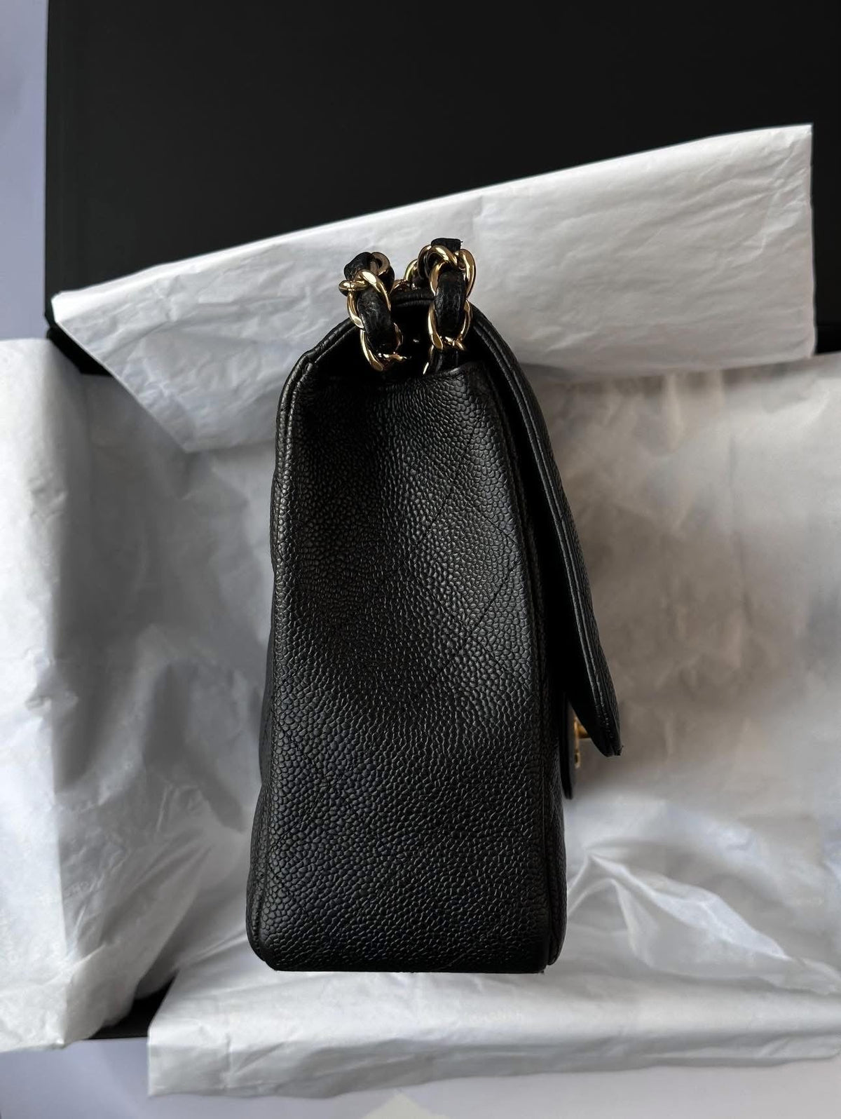 CHANEL Black Jumbo Classic Single Flap