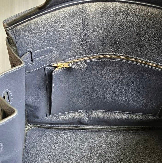 HERMES Blue Nuit 35cm Birkin