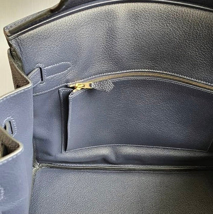 HERMES Blue Nuit 35cm Birkin