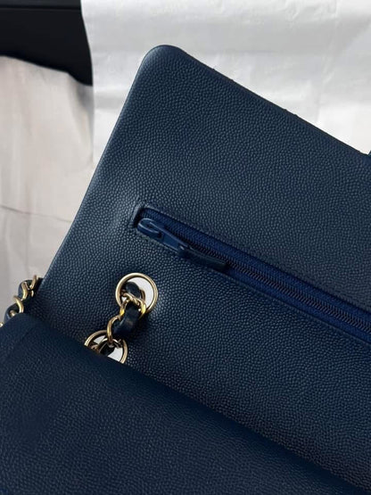 CHANEL Medium Navy Blue LGHW