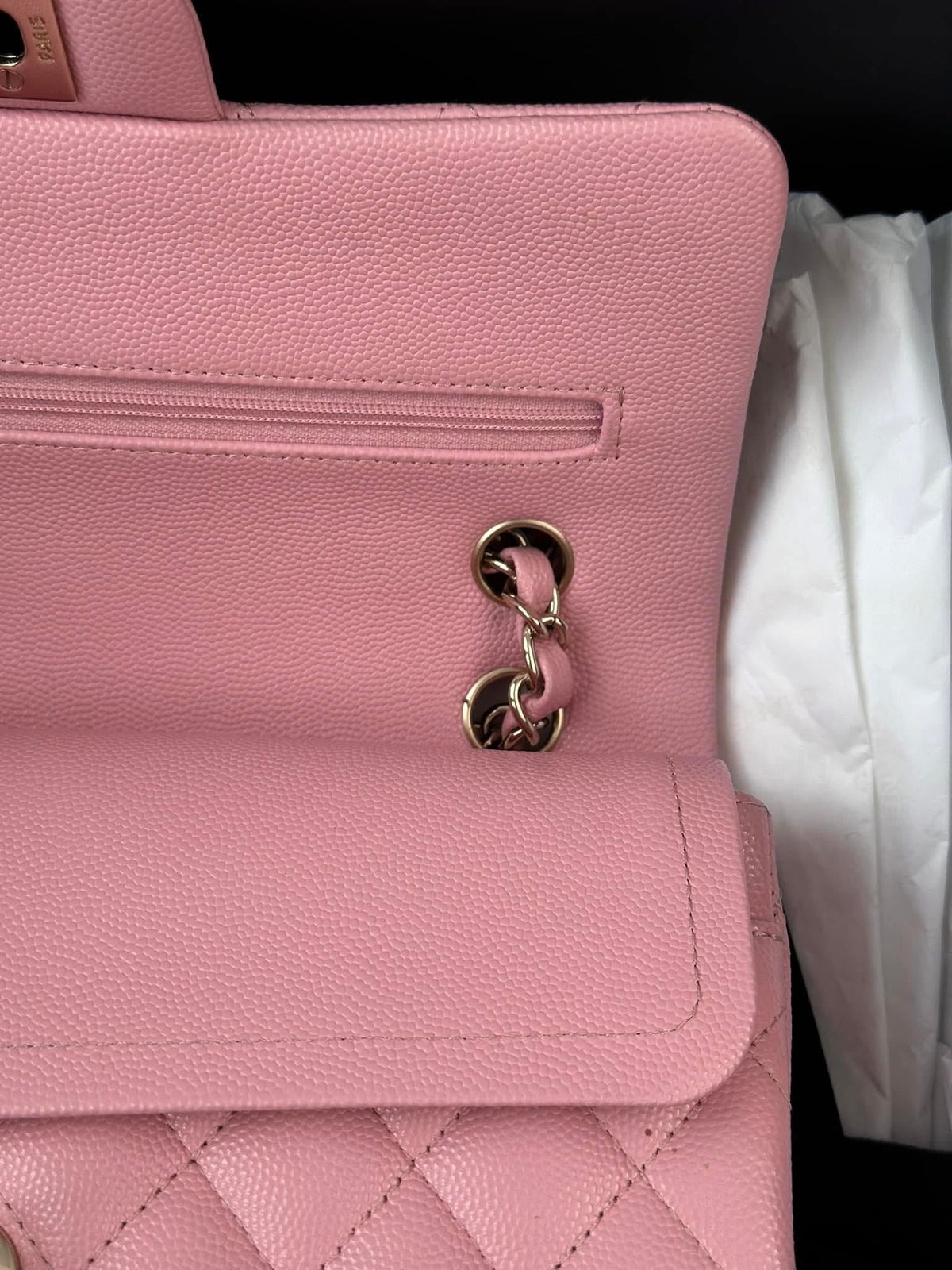 CHANEL Pink Small Classic Flap