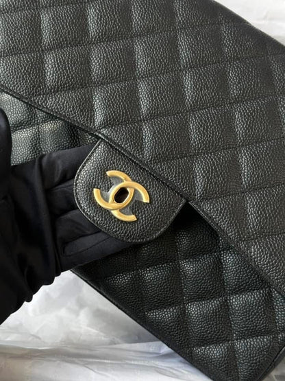 CHANEL Black Jumbo Classic Single Flap