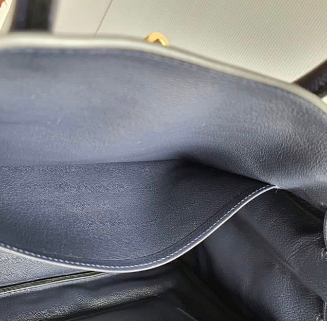 HERMES Blue Nuit 35cm Birkin