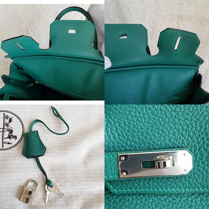 HERMES Malachite Green Birkin 30