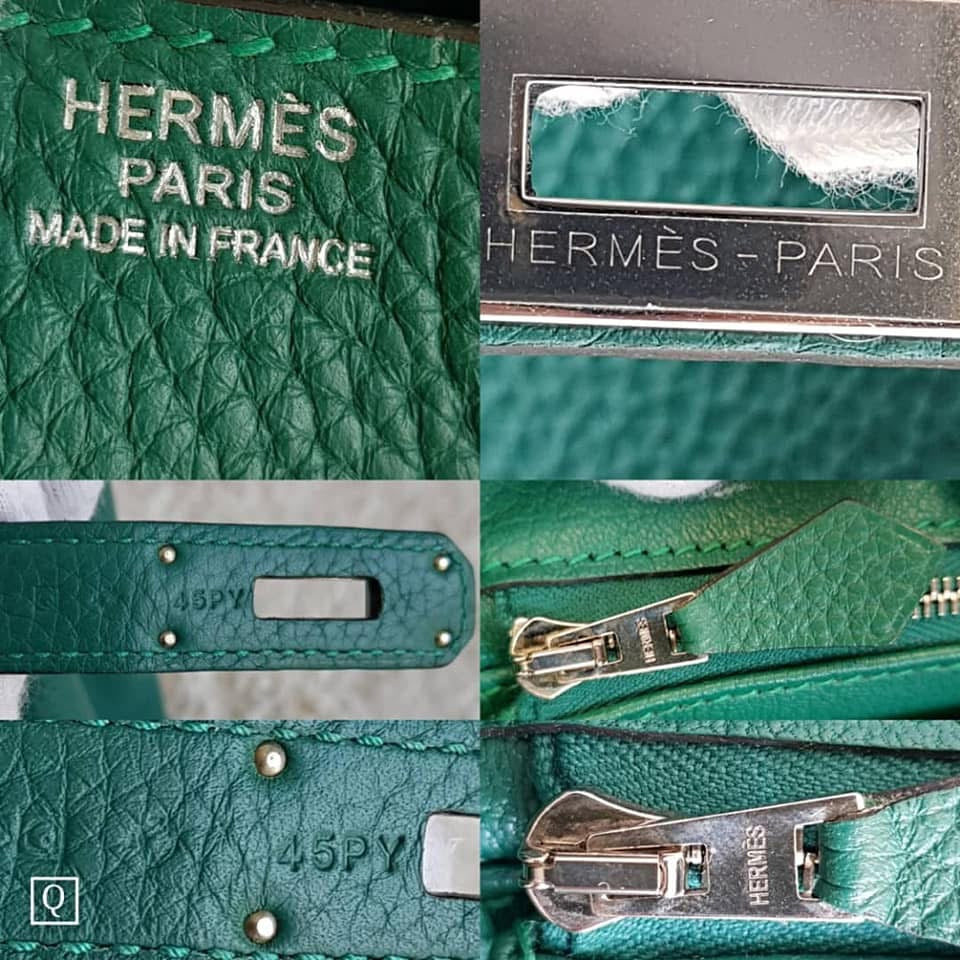 HERMES Malachite Green Birkin 30