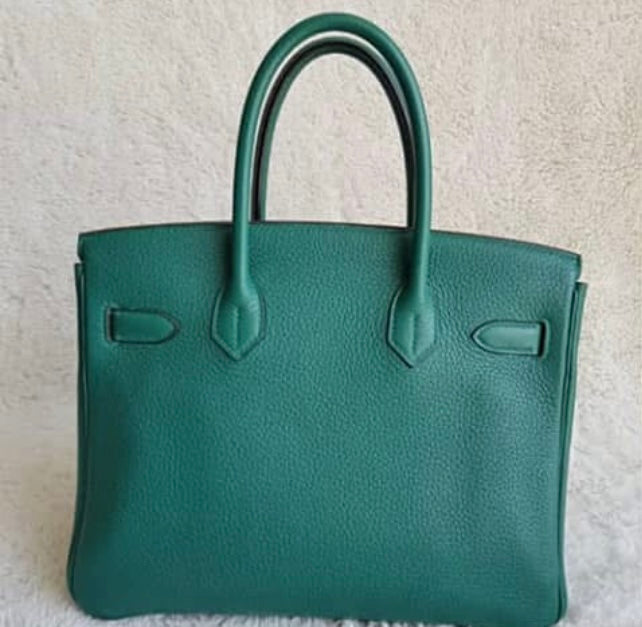 HERMES Malachite Green Birkin 30