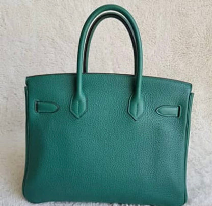HERMES Malachite Green Birkin 30