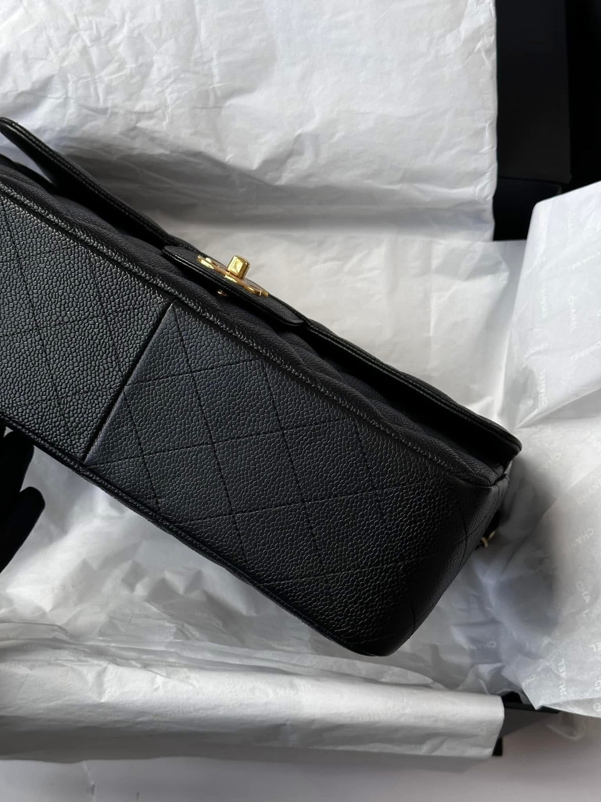 CHANEL Black Jumbo Classic Single Flap