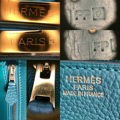 HERMES Malachite Green Birkin 35