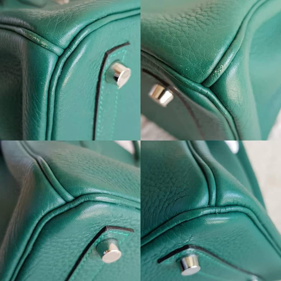 HERMES Malachite Green Birkin 30