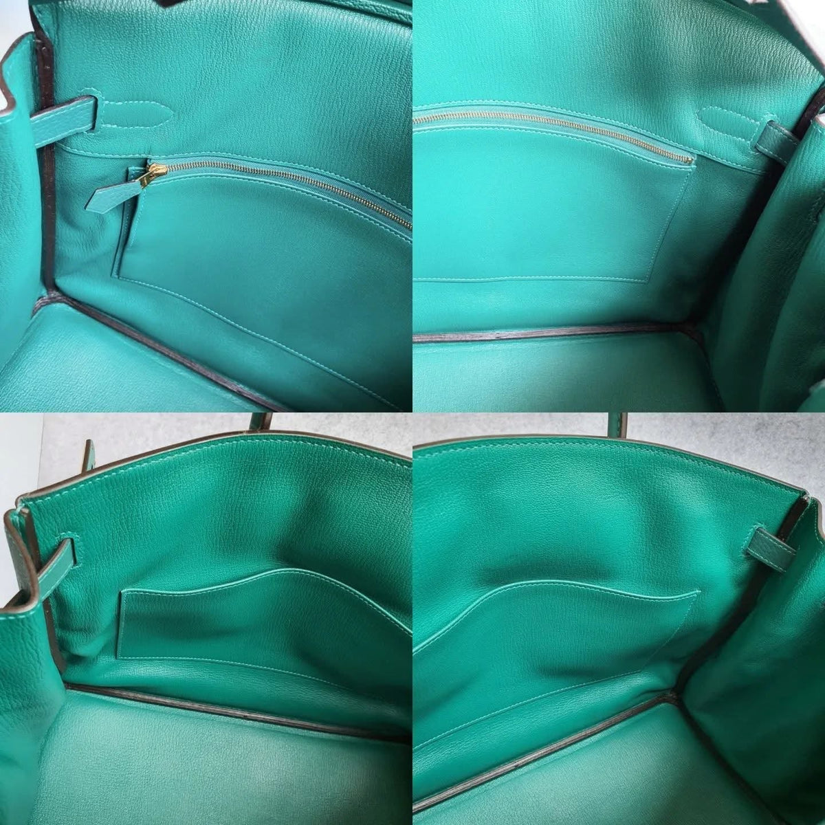 HERMES Malachite Green Birkin 35