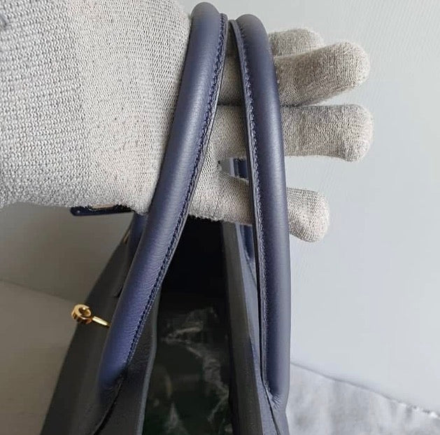 HERMES Blue Nuit 35cm Birkin