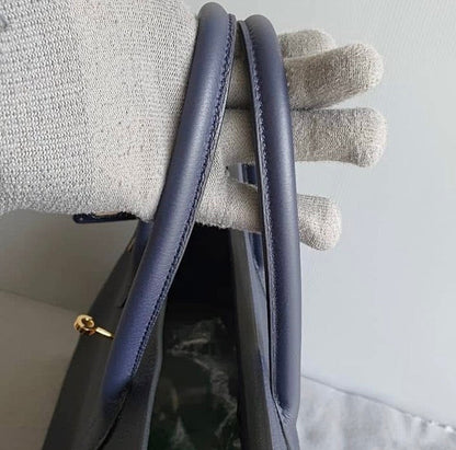 HERMES Blue Nuit 35cm Birkin