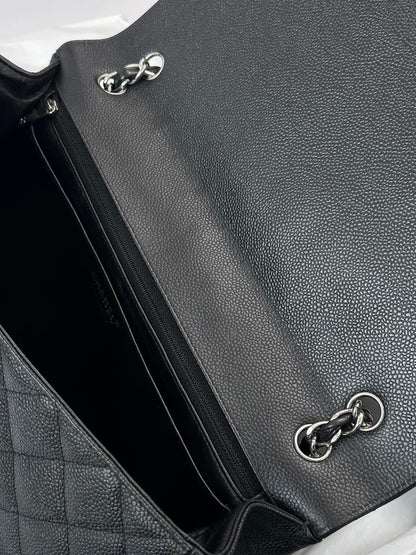 CHANEL Black Maxi Single Flap