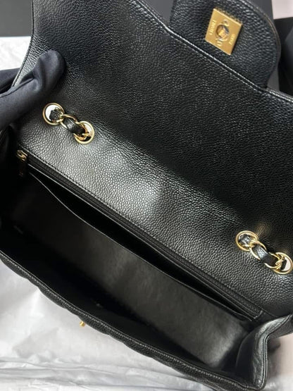 CHANEL Black Jumbo Classic Single Flap