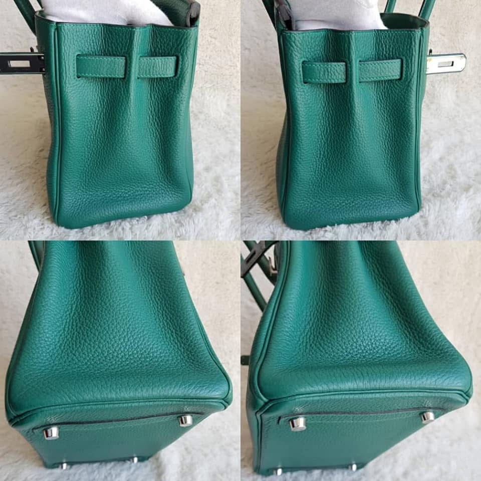 HERMES Malachite Green Birkin 30