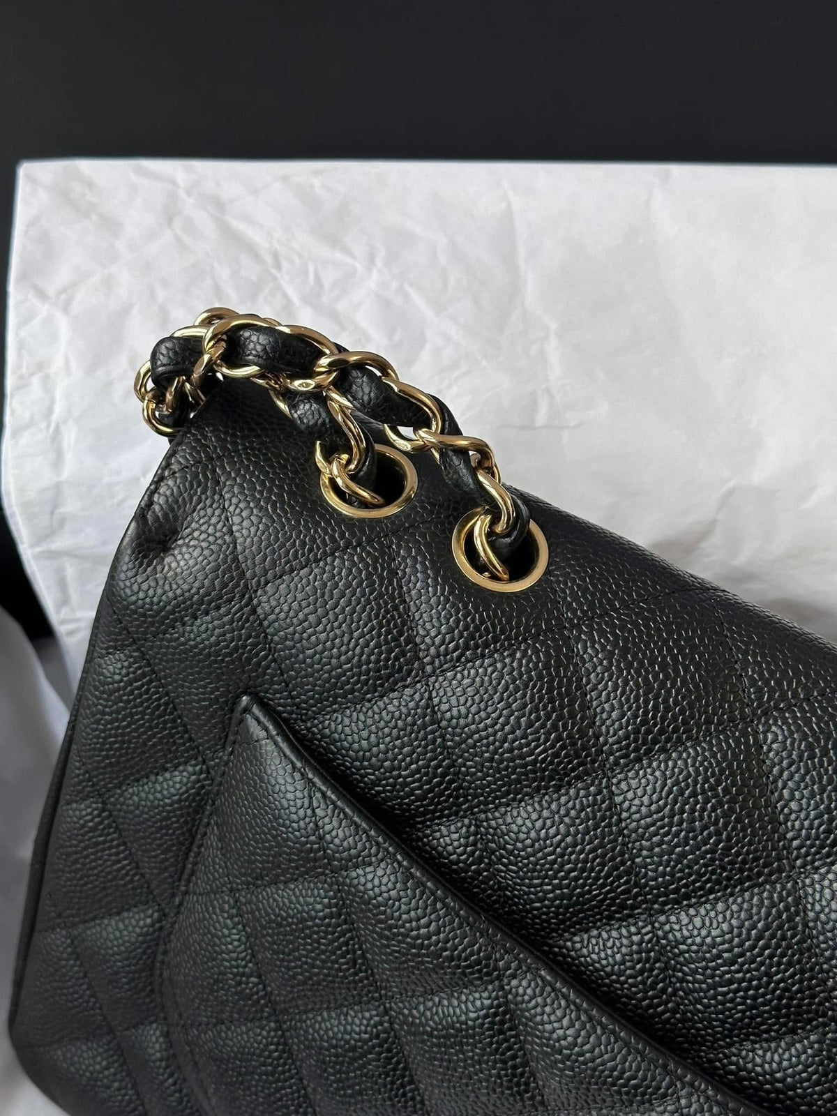 CHANEL Black Jumbo Classic Single Flap