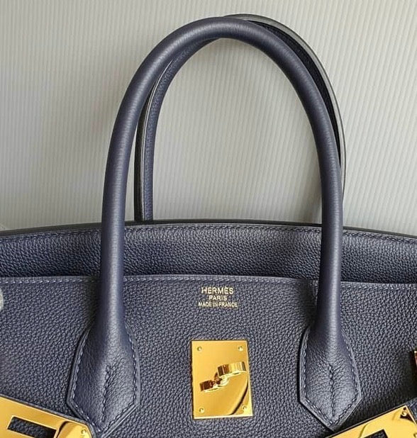 HERMES Blue Nuit 35cm Birkin
