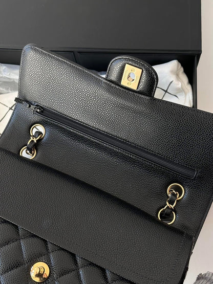 CHANEL Black Classic Medium GHW