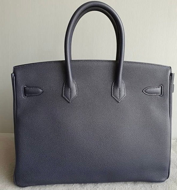 HERMES Blue Nuit 35cm Birkin