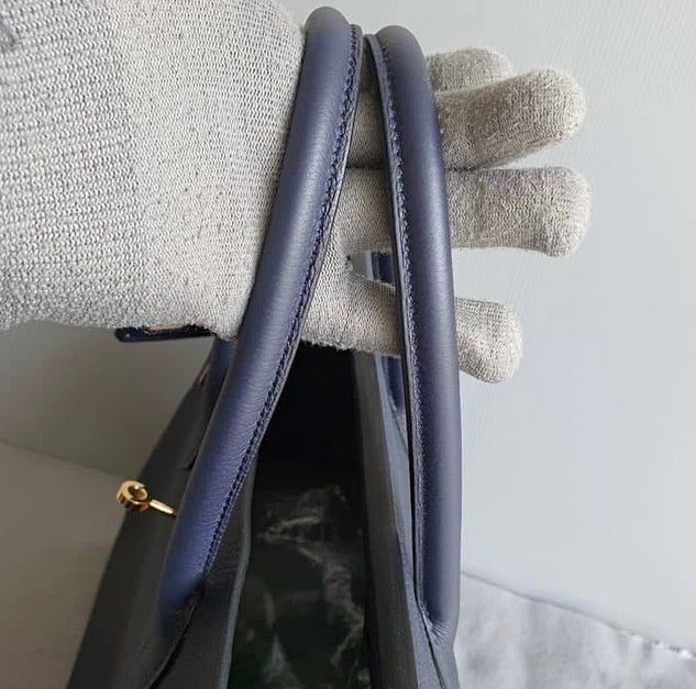 HERMES Blue Nuit 35cm Birkin