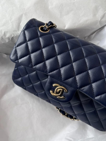 CHANEL Blue Classic Medium