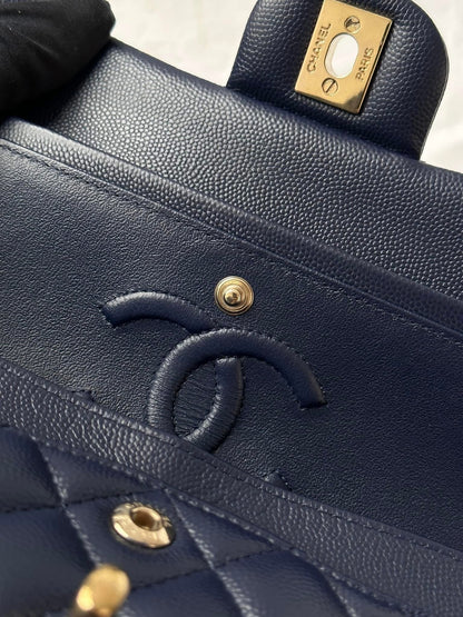 CHANEL Midnight Blue Medium Classicflap