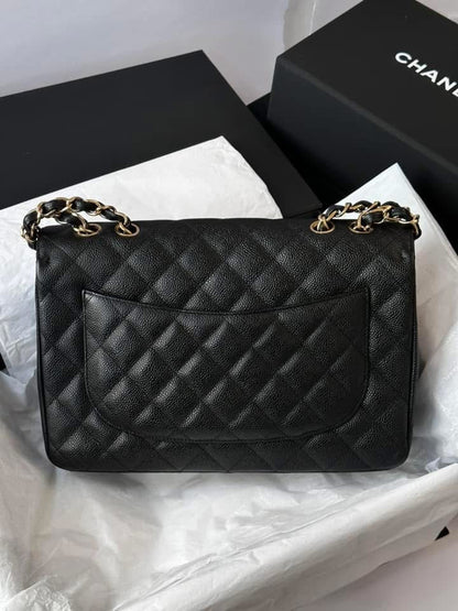 CHANEL Black Jumbo Classic Single Flap
