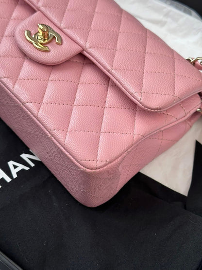 CHANEL Pink Small Classic Flap