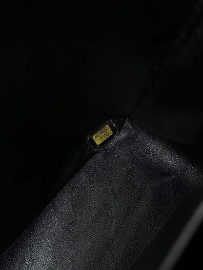 CHANEL Black Maxi Single Flap