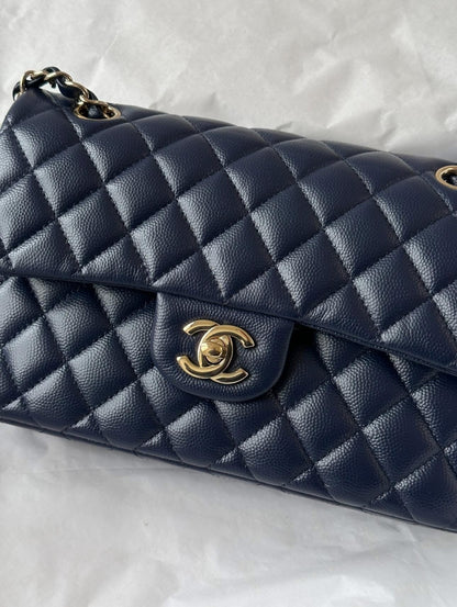 CHANEL Midnight Blue Medium Classicflap
