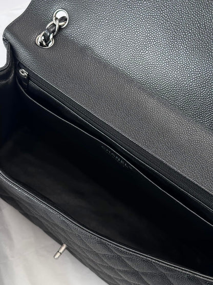 CHANEL Black Maxi Single Flap