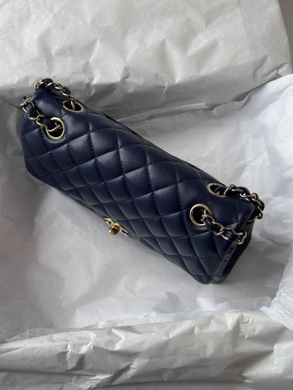 CHANEL Blue Classic Medium