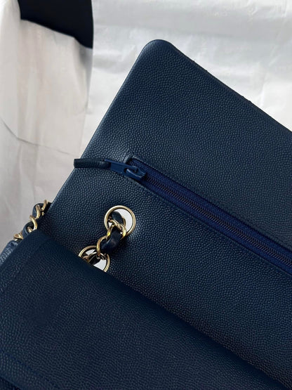 CHANEL Medium Navy Blue LGHW
