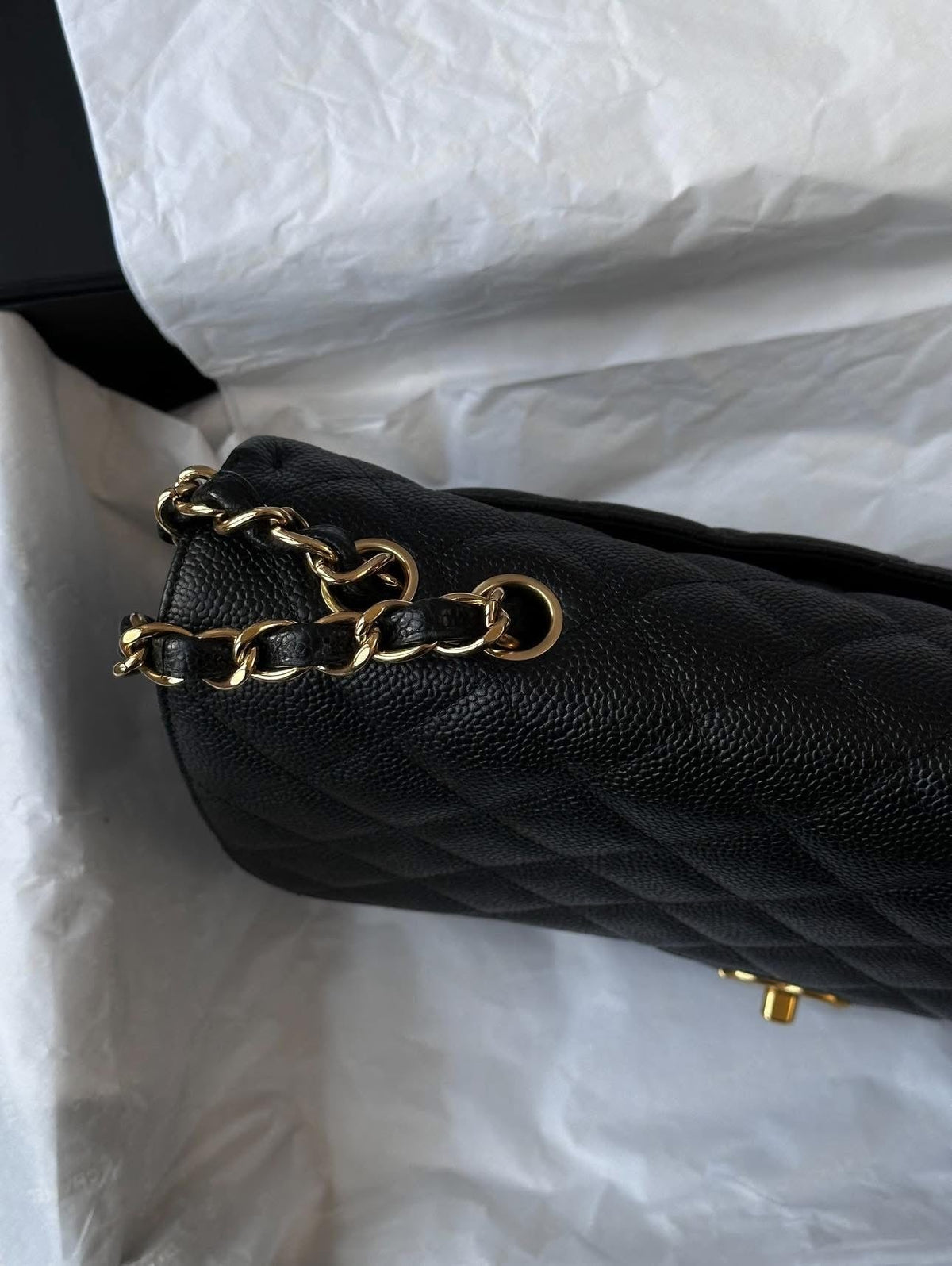CHANEL Black Jumbo Classic Single Flap