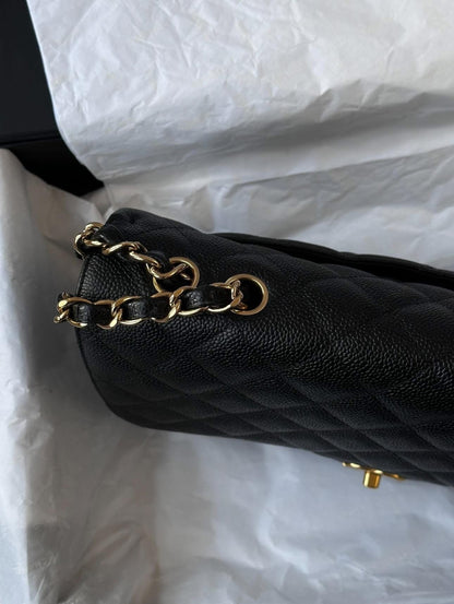 CHANEL Black Jumbo Classic Single Flap
