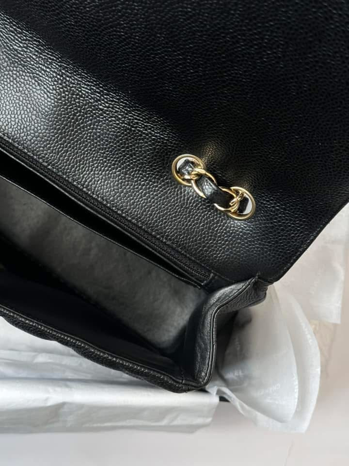 CHANEL Black Jumbo Classic Single Flap
