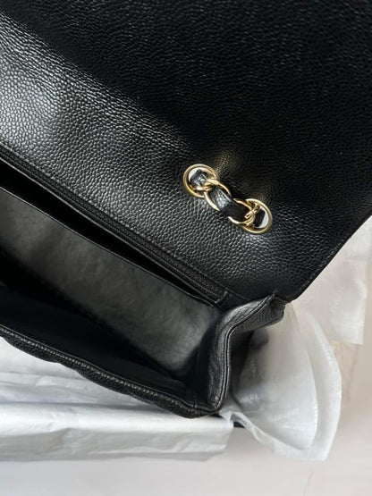 CHANEL Black Jumbo Classic Single Flap