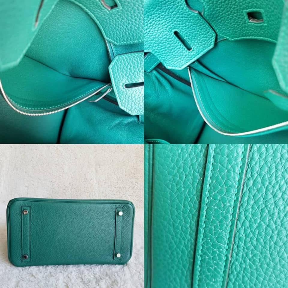 HERMES Malachite Green Birkin 30