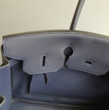 HERMES Blue Nuit 35cm Birkin