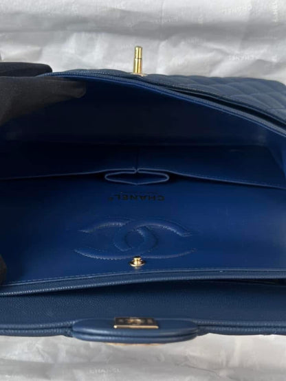 CHANEL Medium Navy Blue LGHW