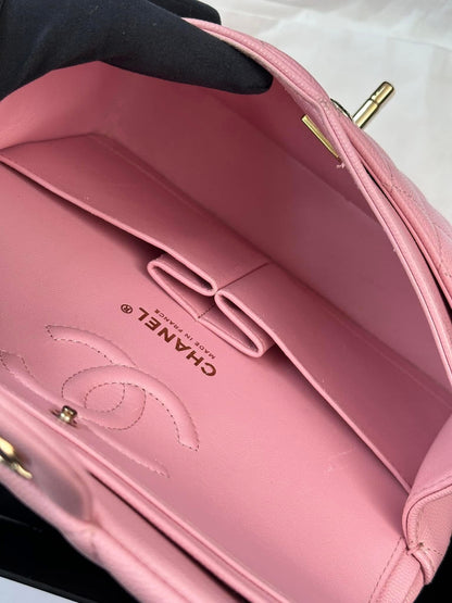CHANEL Pink Small Classic Flap