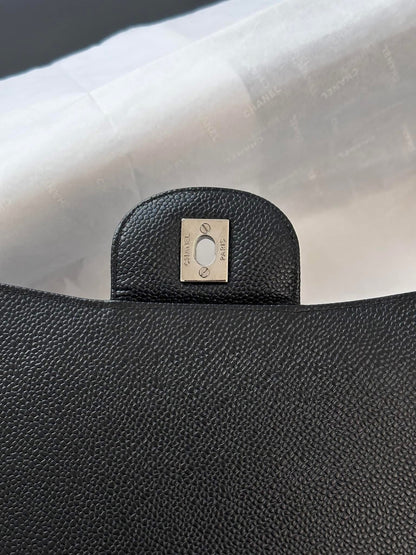 CHANEL Black Maxi Single Flap