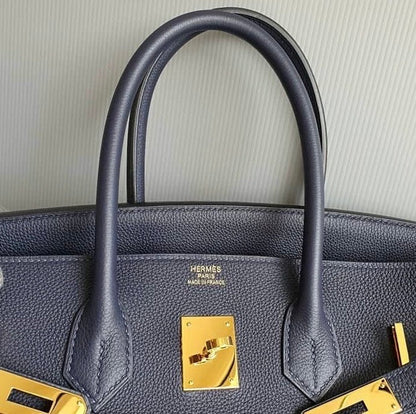HERMES Blue Nuit 35cm Birkin