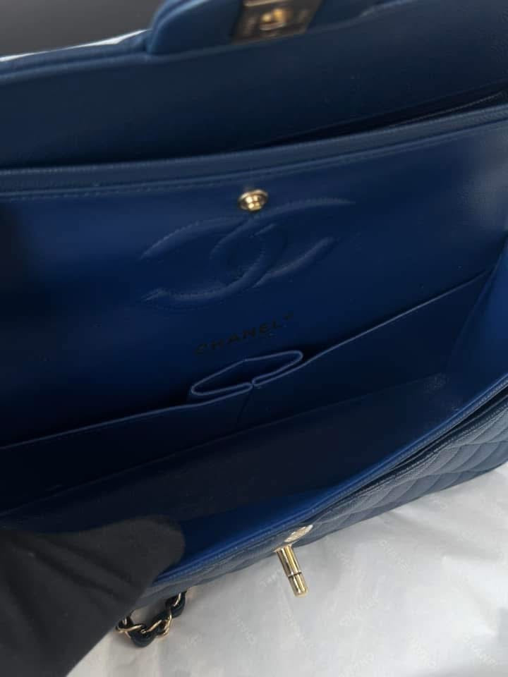 CHANEL Medium Navy Blue LGHW