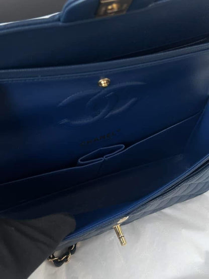 CHANEL Medium Navy Blue LGHW