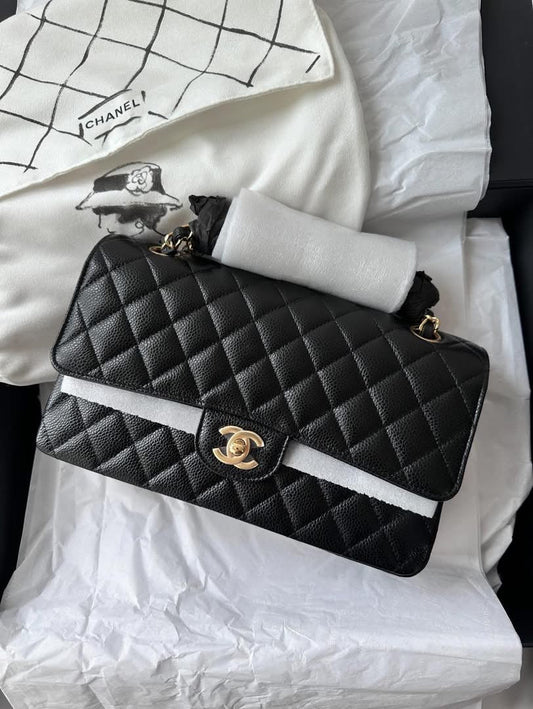 CHANEL Black Classic Medium GHW